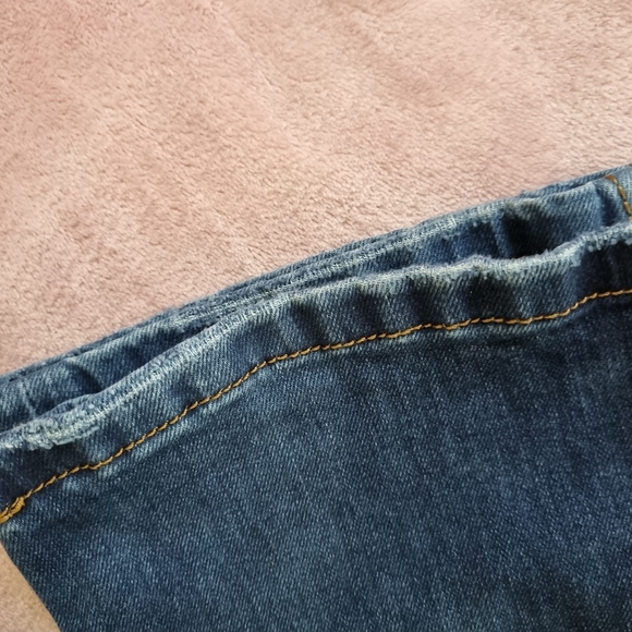 A2A11 jeans blue straight leg button fly Size W 33 - Picture 11 of 13